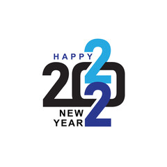 2022 Happy New Year 2022 text design