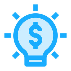 Finance Idea icon illustration