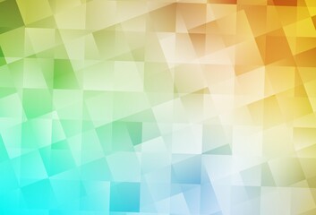 Obraz premium Light Blue, Yellow vector template with rhombus.