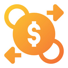 Money Flow icon illustration