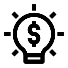 Finance Idea icon illustration