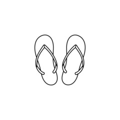 Flip flop icon design illustration template vector