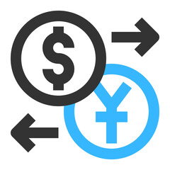 Fototapeta premium Currency Exchange icon illustration