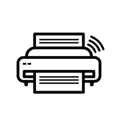 printer icon vector illustration isolated