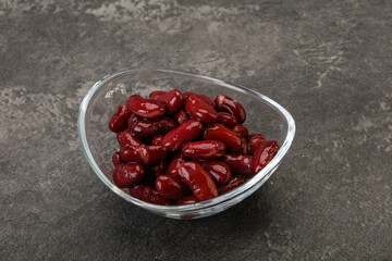 Canned red Kidney in the bowl