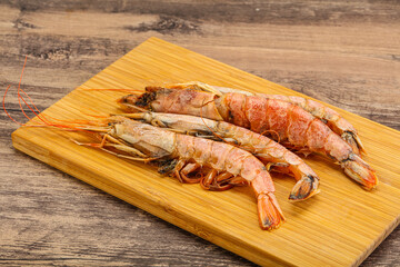 Tasty big Langoustine over the board