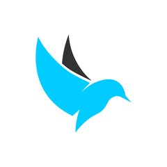 simple but still elegant bird logo design 