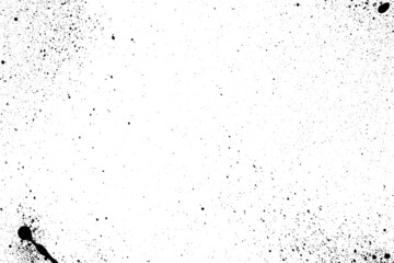 Ink Splash Pattern, Black Watercolor Splatter Background.