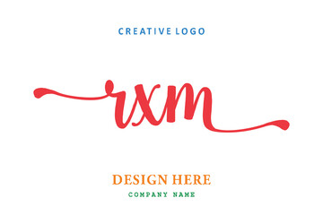 RXM lettering logo is simple, easy to understand and authoritative