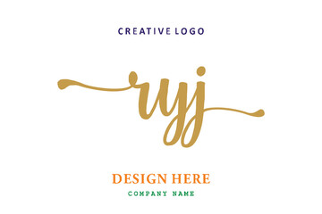 RYJ lettering logo is simple, easy to understand and authoritative