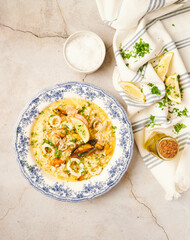 Seafood risotto