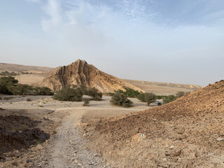 View of the desert, not far from the Dead Sea