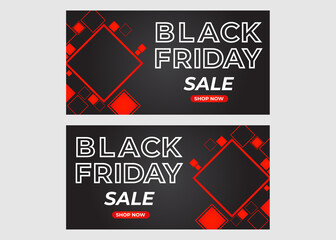 modern gradient black friday sale promotion banner