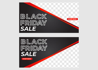 modern gradient black friday sale promotion banner