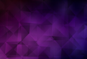 Dark Pink vector low poly background.