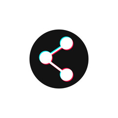 Share button, social media modern design