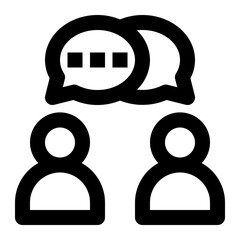 Discussion Icon Illustration