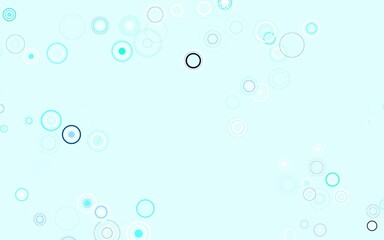 Light Green vector layout with circle shapes.