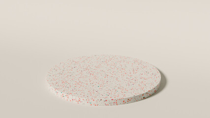 3D background made of Terrazzo pattern.