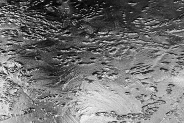 Abstract texture of frozen water