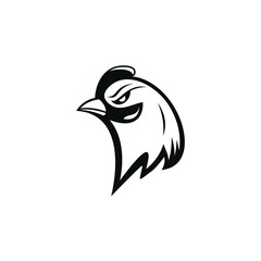 logo about head of rooster, can be use on all media because made with high resolution