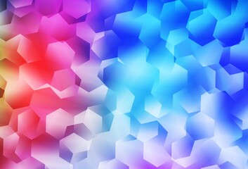 Light Multicolor vector gradient triangles texture.