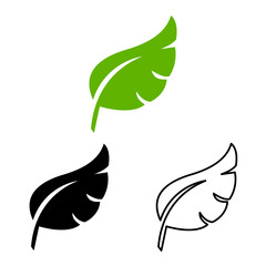 Leaf icon. Ecology logo. Environmental concepts. vector illustration