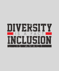 Diversity Fact Inclusion Act Anti Racism Equality Advocate Premium T-Shirt