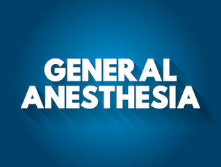 General anesthesia text quote, medical concept background