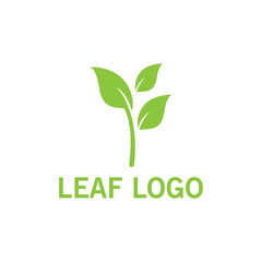 Logos of green Tree leaf ecology