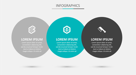 Set Bee and honeycomb, Honeycomb and Beekeeping brush. Business infographic template. Vector