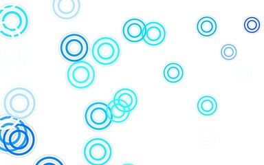 Light BLUE vector template with circles.