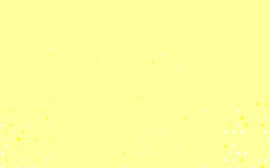 Light Green, Yellow vector Blurred bubbles on abstract background with colorful gradient.