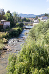 Fototapeta na wymiar Center of town of Troyan, Lovech region, Bulgaria