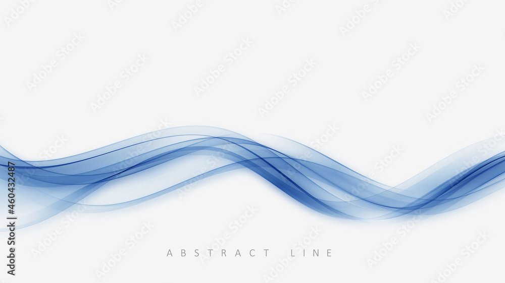 Poster blue abstract wave. abstract vector background wave
