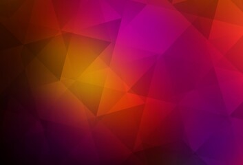 Dark Pink, Red vector polygonal background.