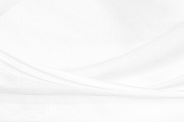 white and gray abstract soft fabric. beauty textile smooth curve shape decorate fashion background