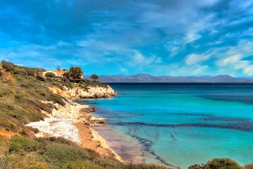 coast of the sea at Sardinia