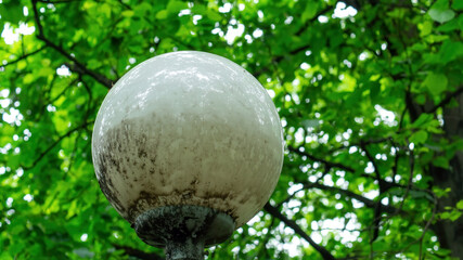 round lantern in the park