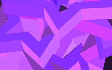Obraz premium Light Purple vector template with sky stars.