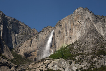 waterfall in yosemite