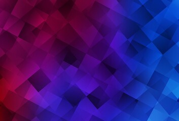 Obraz premium Dark Blue, Red vector pattern in square style.