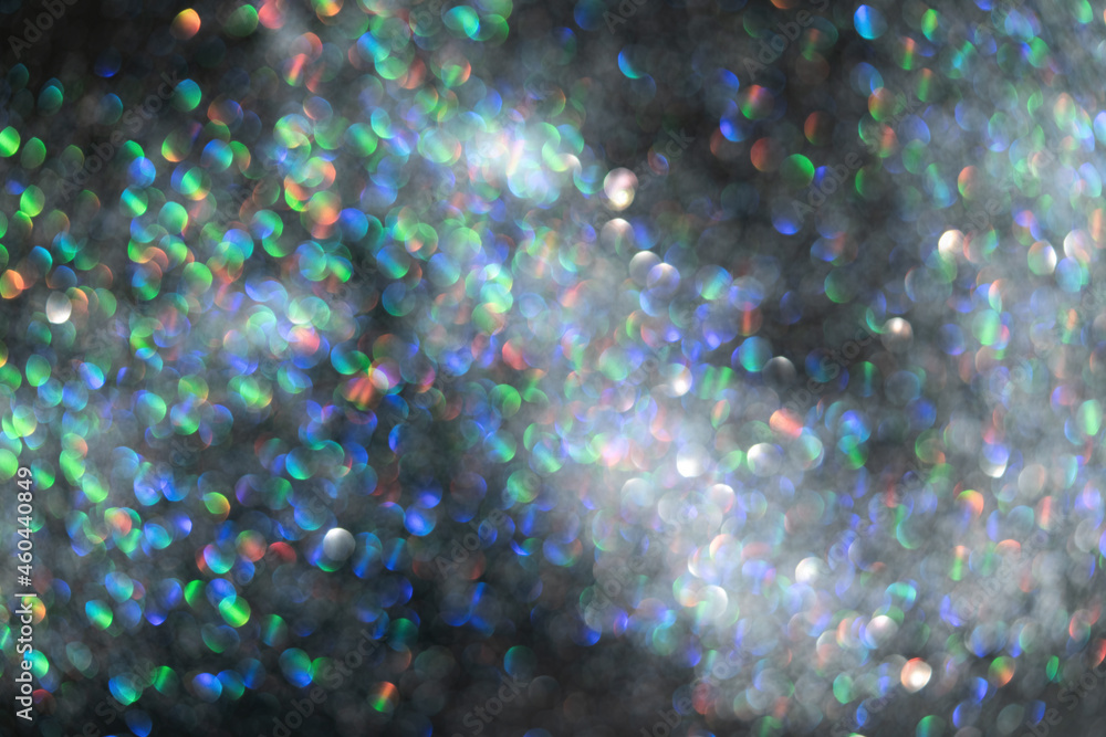 Poster bokeh sequins in blurry. colored circles.
