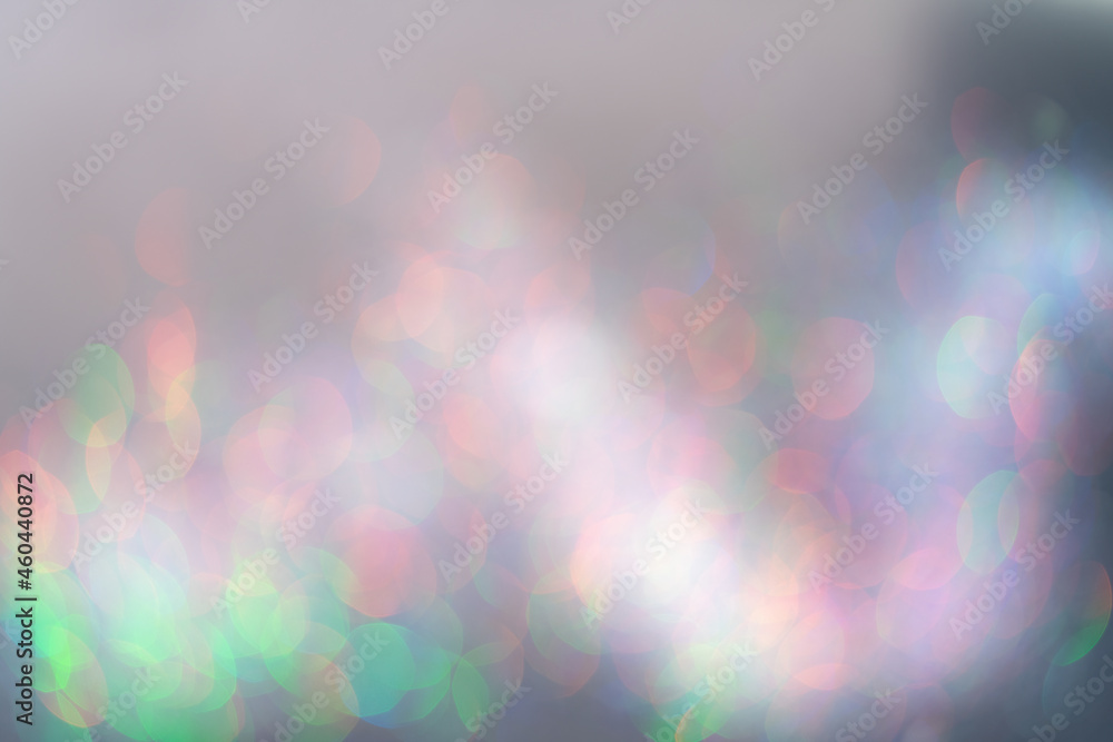 Poster bokeh sequins in blurry. colored circles.