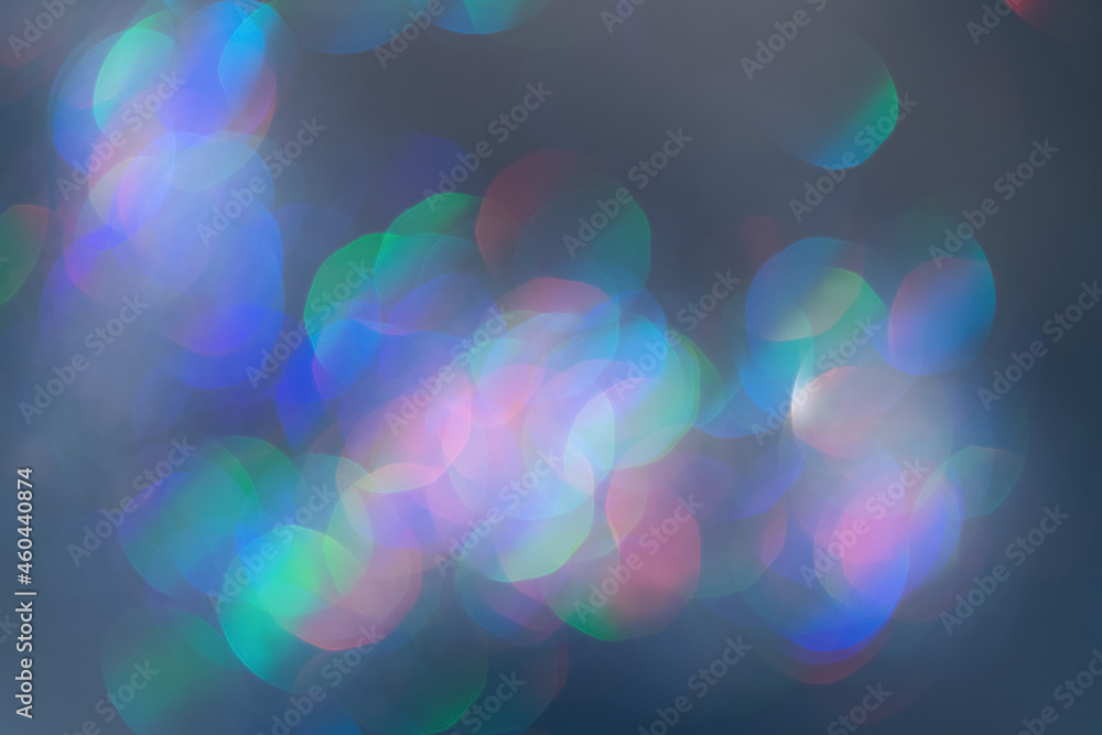 Poster bokeh sequins in blurry. colored circles.