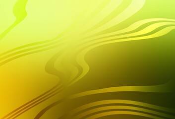 Light Green, Yellow vector blurred shine abstract template.
