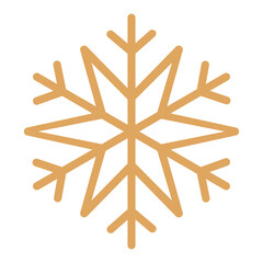 Christmas snowflake. Geometry snowflake vector illustration. Winter symbol.