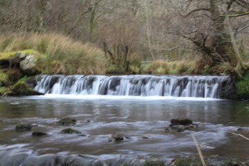 Nature long exposure waterfall landscape