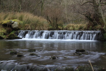 Fototapeta premium Nature long exposure waterfall landscape