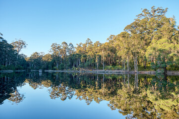 Dam at Donnelly River in Western Australia